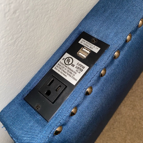 Studded Powered Twin Headboard - Picture 2 of 4